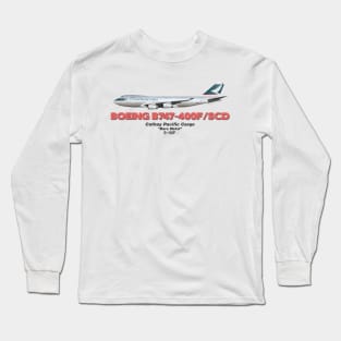 Boeing B747-400F/SCD - Cathay Pacific Cargo "Bare Metal" Long Sleeve T-Shirt